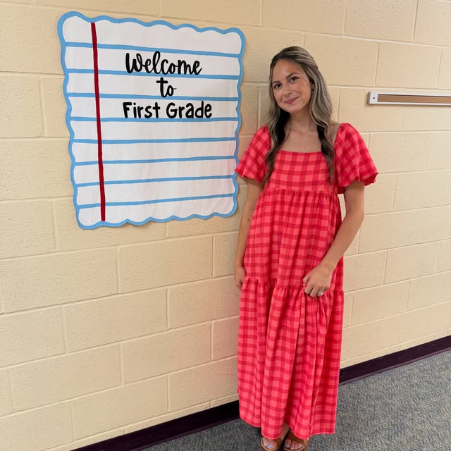 Welcome to First Grade handmade notebook-inspired classroom banner